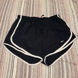 nike dri-fit athletic shorts, black, size small.